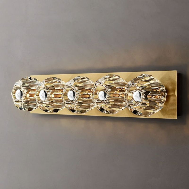 Balle Clear Glass Linear Wall Sconce 5-lights