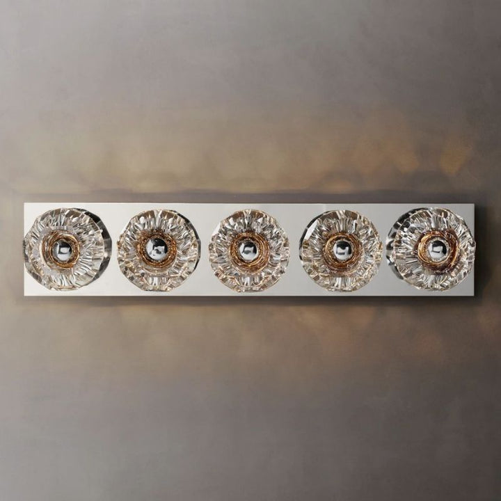 Balle Clear Glass Linear Wall Sconce 5-lights