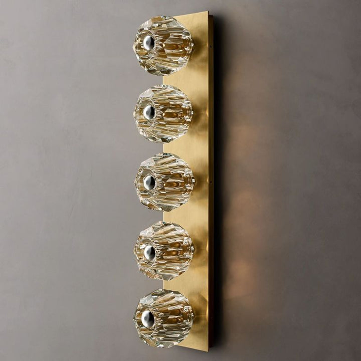 Balle Clear Glass Linear Wall Sconce 5-lights