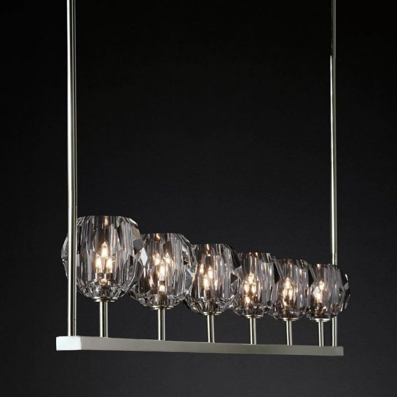 Balle Cristal Linear Chandelier 60"(Clear )