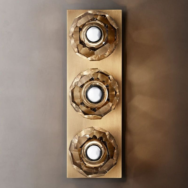 Balle Smoke Glass Linear Wall Sconce 3-lights