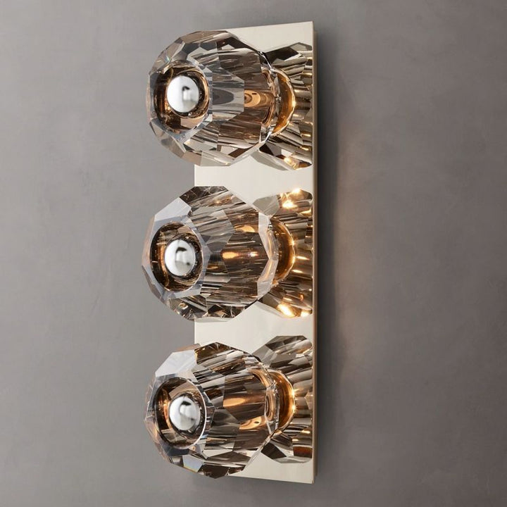 Balle Smoke Glass Linear Wall Sconce 3-lights