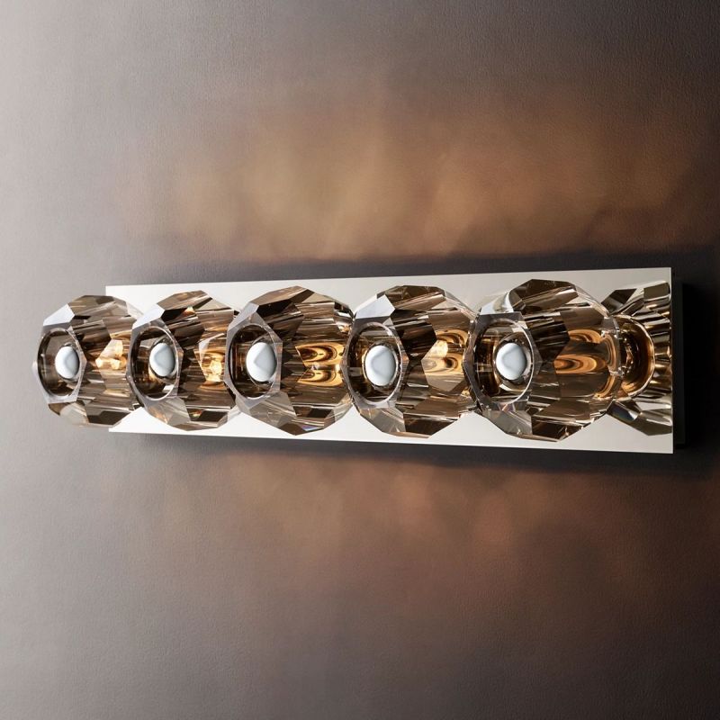 Balle Smoke Glass Linear Wall Sconce 5-lights