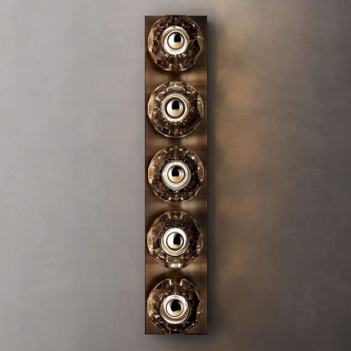 Balle Smoke Glass Linear Wall Sconce 5-lights