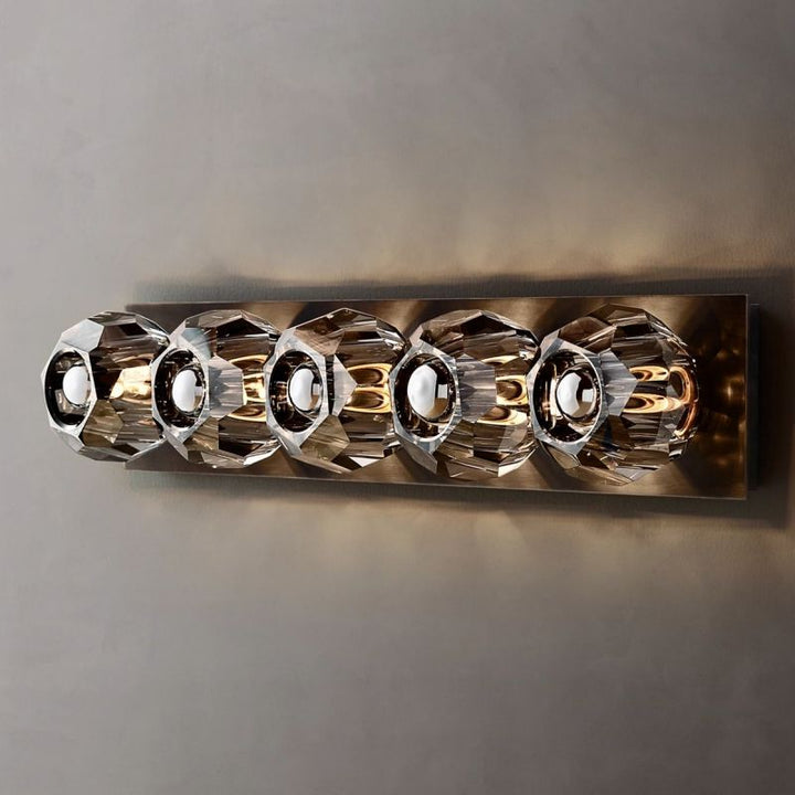 Balle Smoke Glass Linear Wall Sconce 5-lights