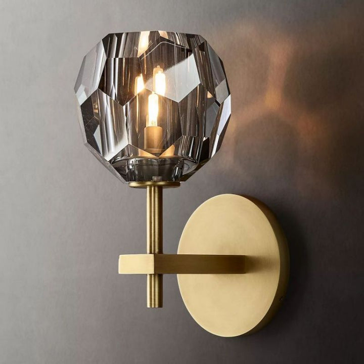 Balle Smoke Glass Sconce