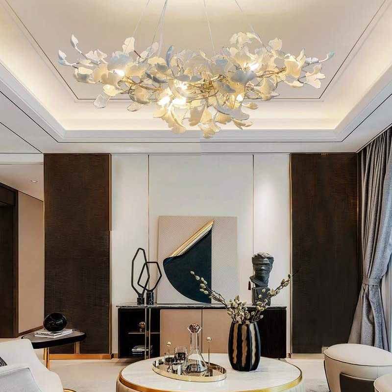 Ceramic Ginkgo Modern Chandelier – Balderlighting