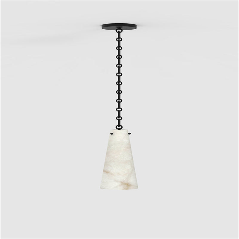 Steven Contemporary Unique Alabaster Pendant Light