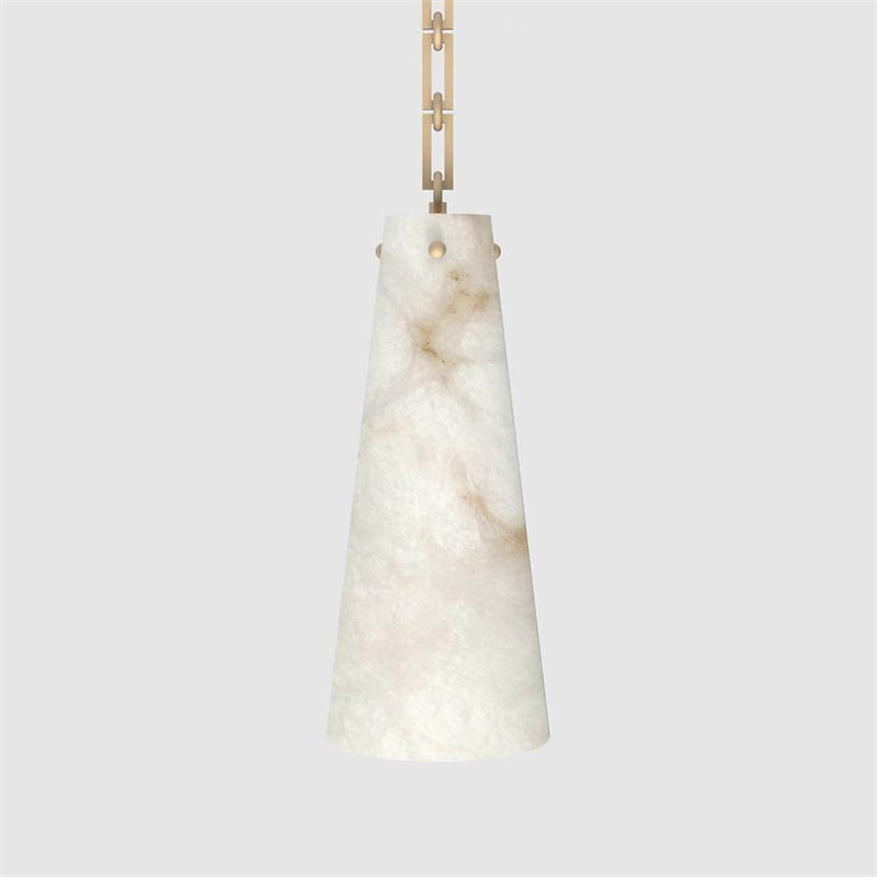 Steven Contemporary Unique Alabaster Pendant Light