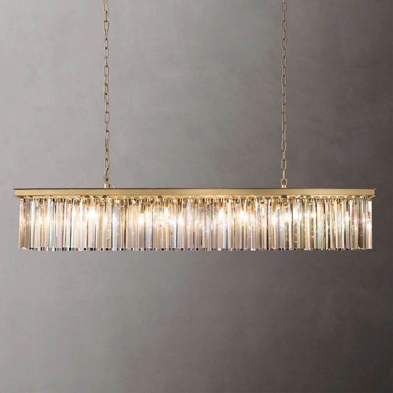 Della Single Layer Rectangular Chandelier