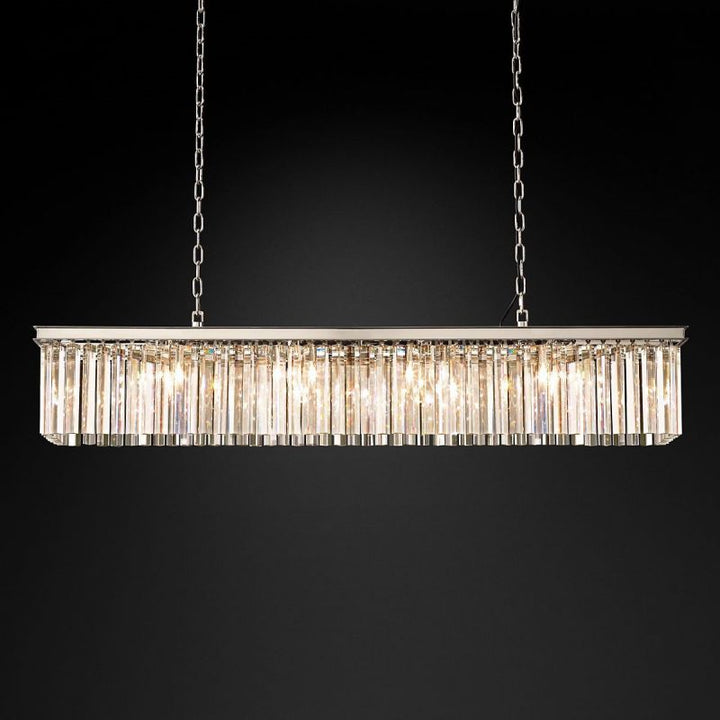 Della Single Layer Rectangular Chandelier