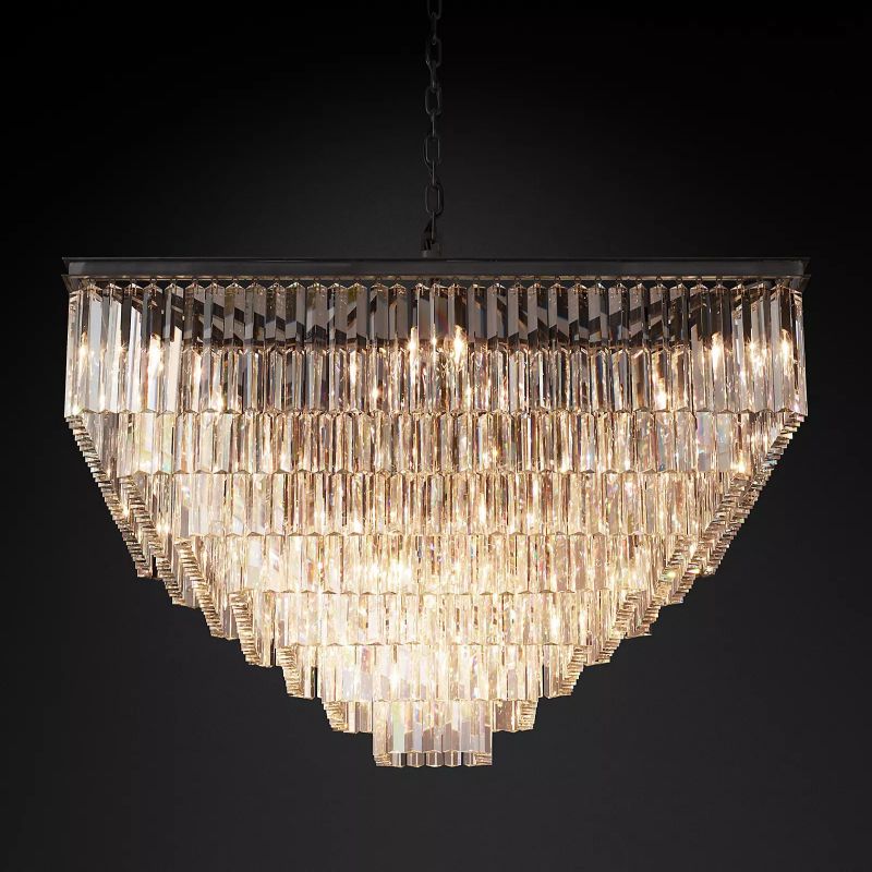 Della Square Chandelier 47"