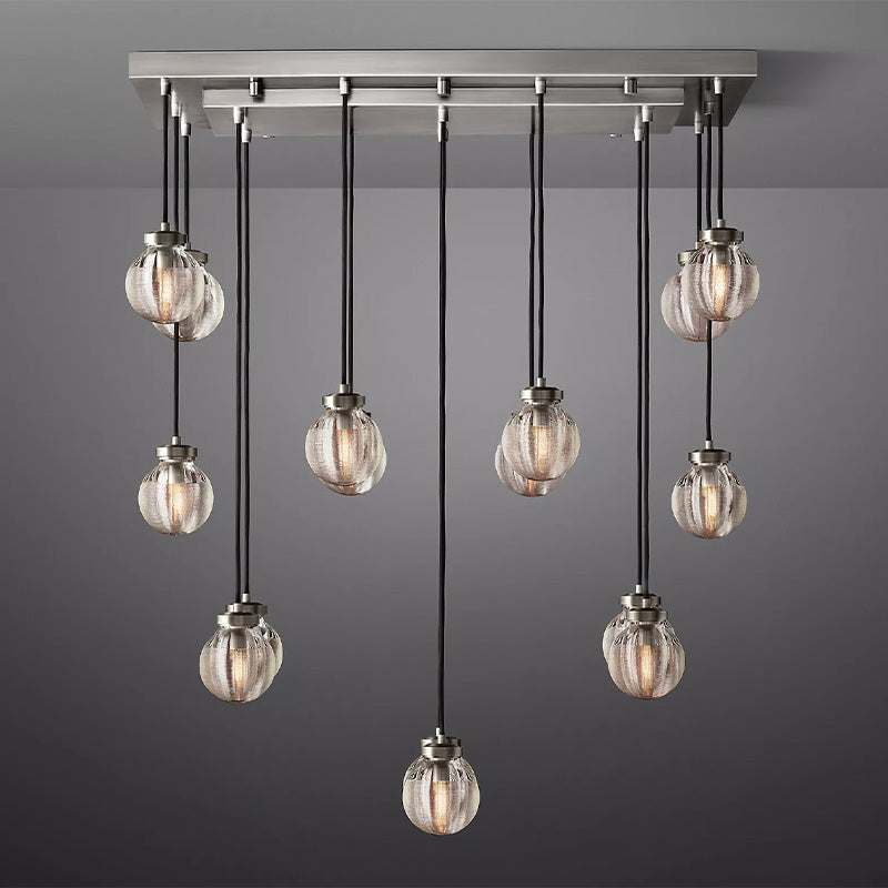 Popular Pearl Ball Linear Chandelier 36"