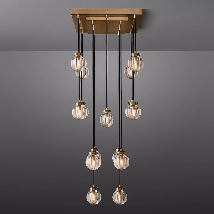 Popular Pearl Ball Linear Chandelier 36"