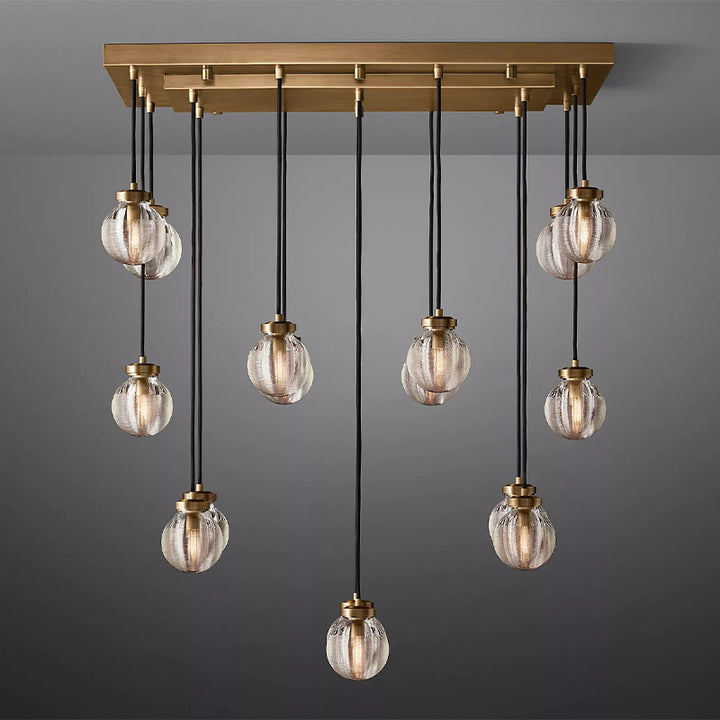 Popular Pearl Ball Linear Chandelier 36"