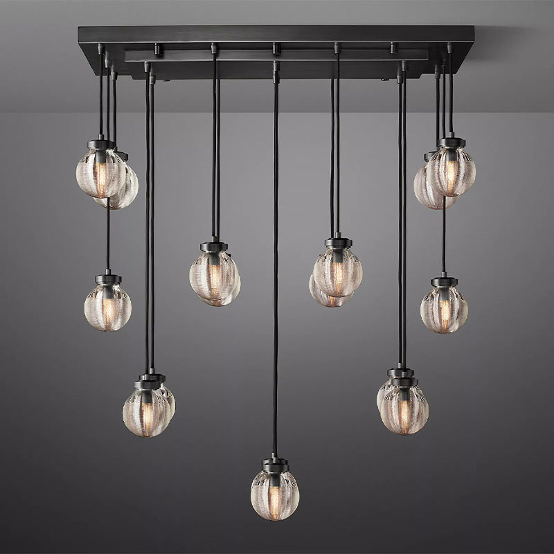 Popular Pearl Ball Linear Chandelier 36"