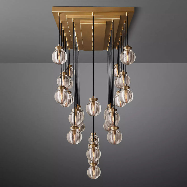 Popular Pearl Ball Linear Chandelier 72"