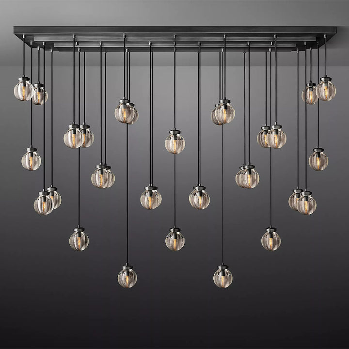 Popular Pearl Ball Linear Chandelier 72"