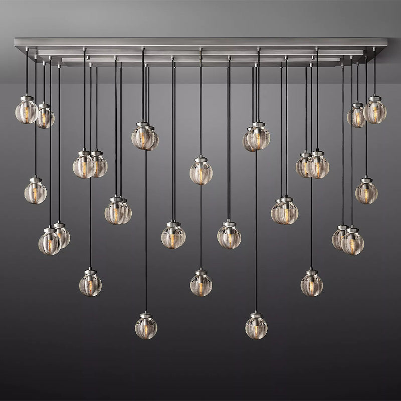 Popular Pearl Ball Linear Chandelier 72"