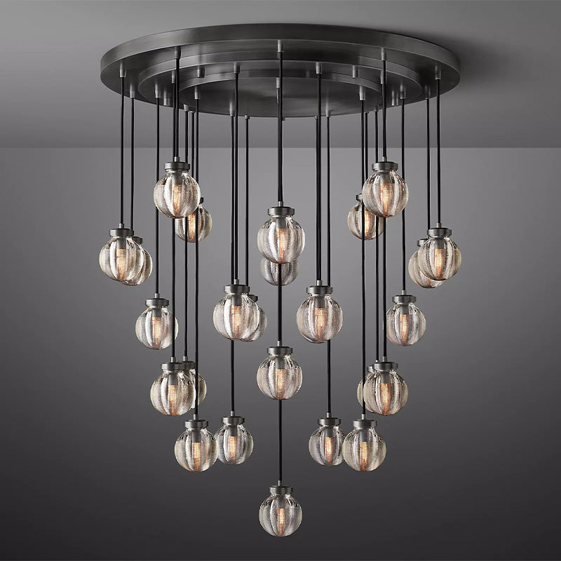 Popular Pearl Ball Round Chandelier 38"