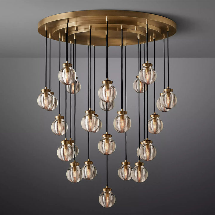 Popular Pearl Ball Round Chandelier 38"