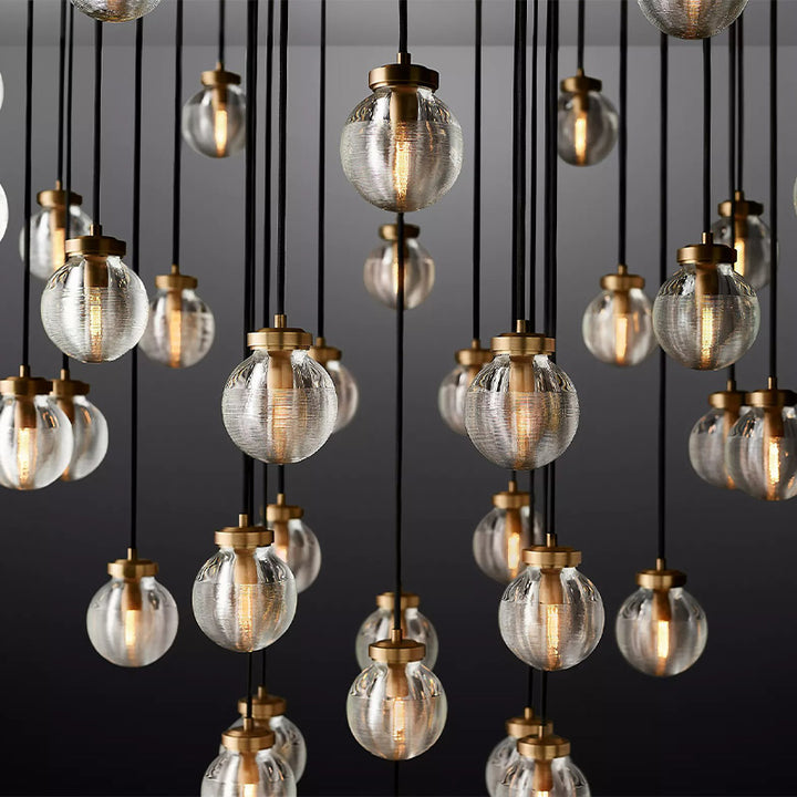 Popular Pearl Ball Round Chandelier 48"