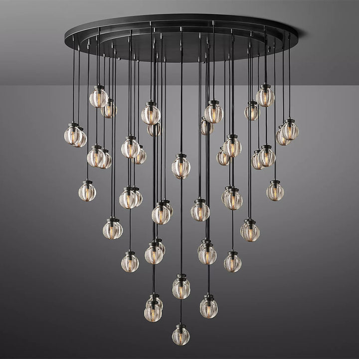 Popular Pearl Ball Round Chandelier 60"