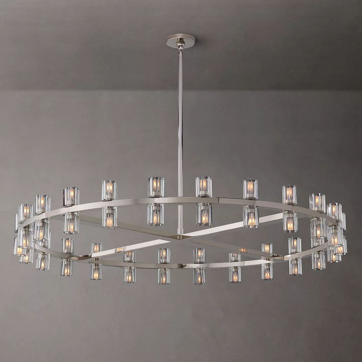 Felix Crystal Shades Round Chandelier 48"