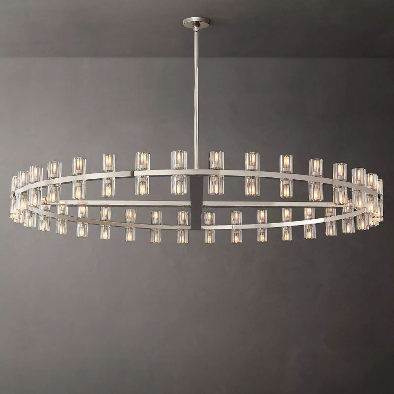 Felix Crystal Shades Round Chandelier 60"