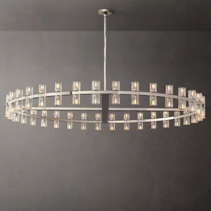 Felix Crystal Shades Round Chandelier 60"