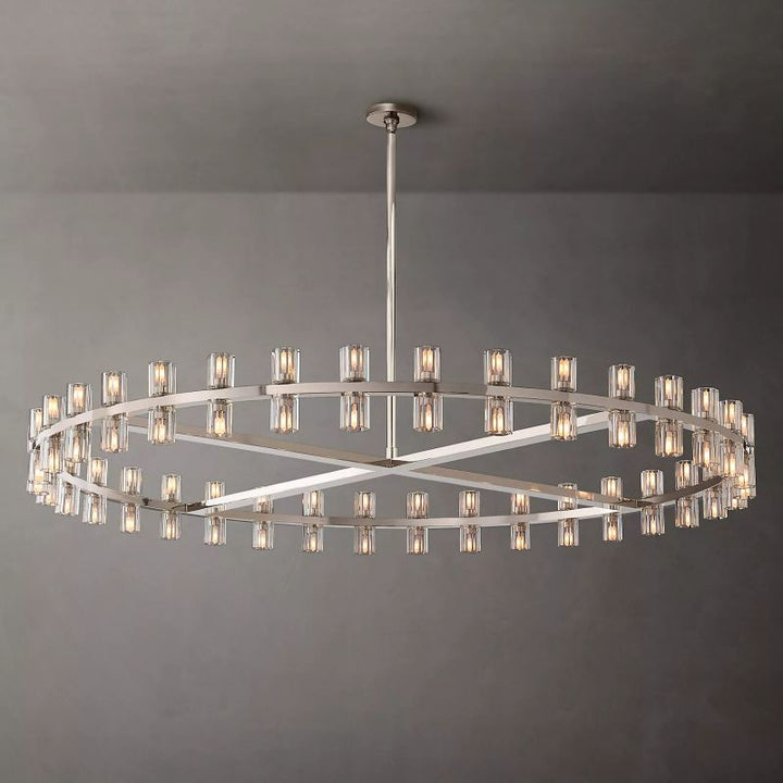 Felix Crystal Shades Round Chandelier 60"