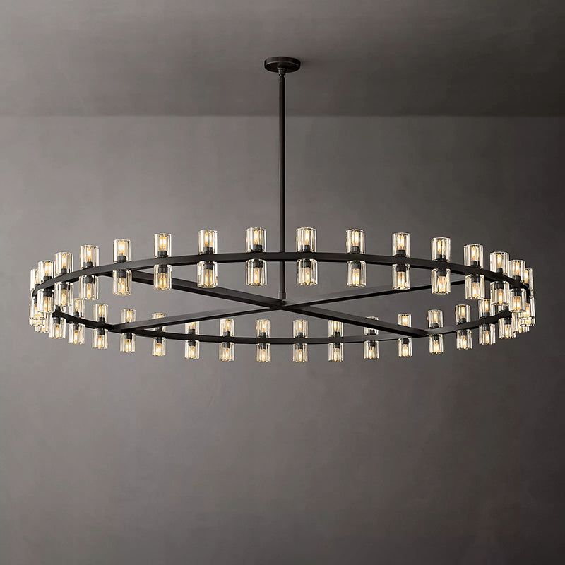 Felix Crystal Shades Round Chandelier 60"