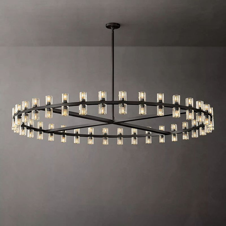 Felix Crystal Shades Round Chandelier 60"