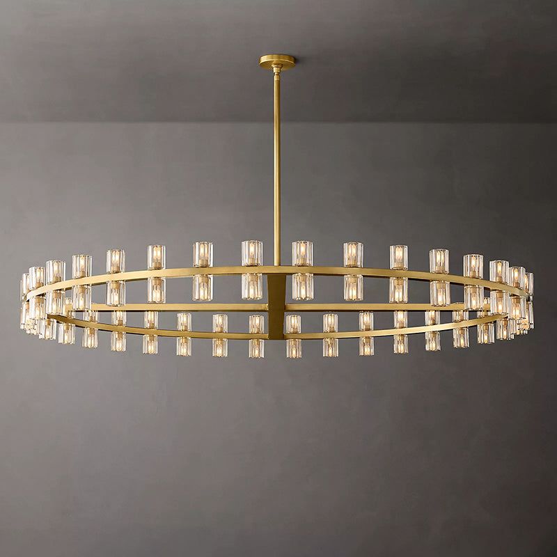 Felix Crystal Shades Round Chandelier 60"