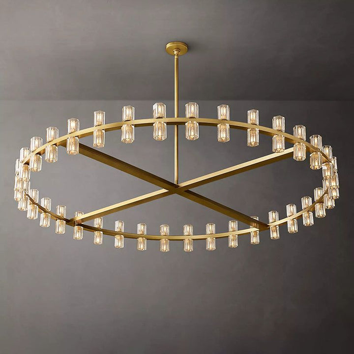 Felix Crystal Shades Round Chandelier 60"