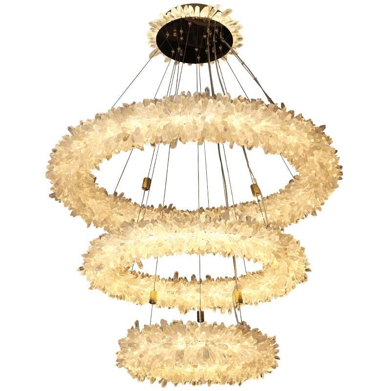 Gina Rock Crystal Modern Chandelier