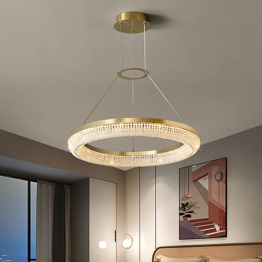 Julian Modern Crystal Round Chandelier