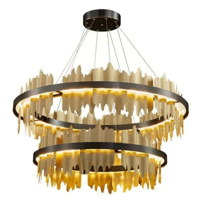 Elvira 2-Tier Modern Round Chandelier