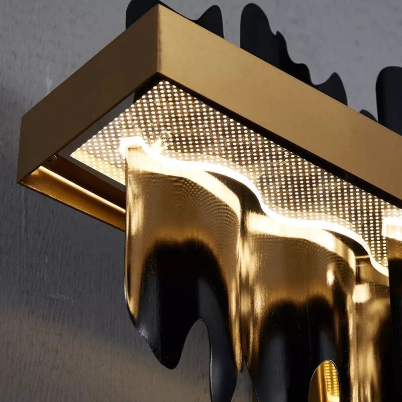 Elvira Modern Sculpture Linear Chandelier