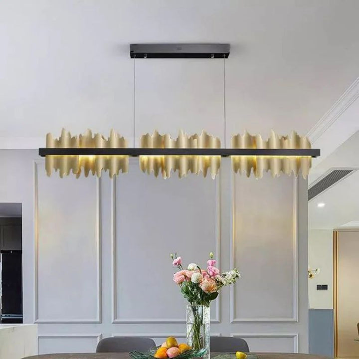 Elvira Modern Sculpture Linear Chandelier