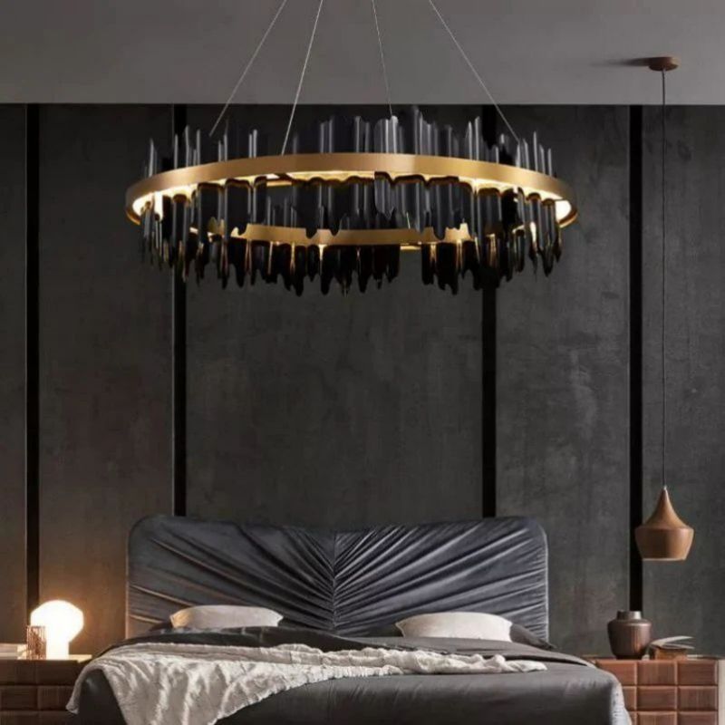 Elvira Modern Sculpture Round Chandelier