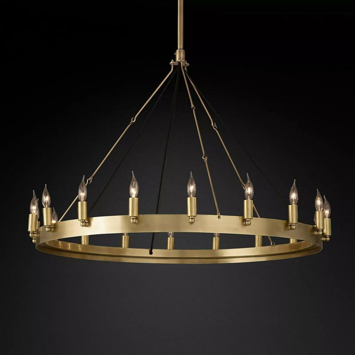 Lalania Vintage Round Chandelier 38"