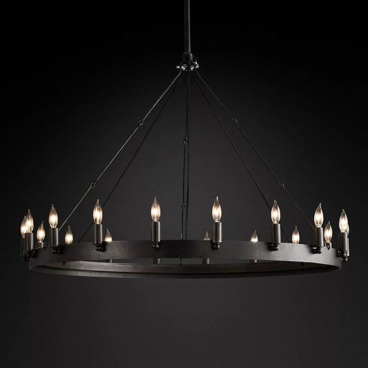 Lalania Vintage Round Chandelier 38"