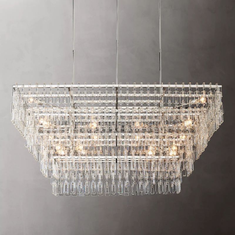 Maggie 4-Tier Rectangular Chandelier 72"