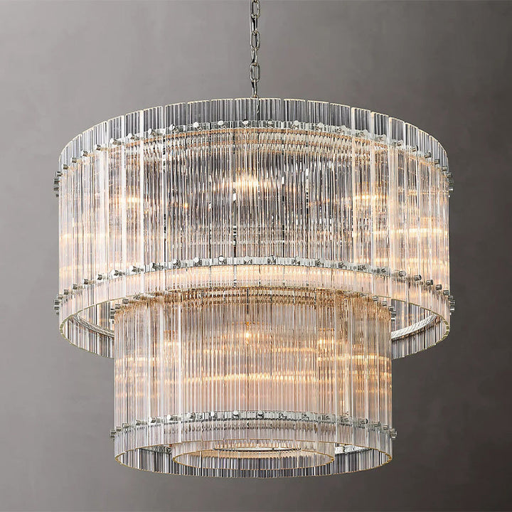 Mervin 2-Tier Round Chandelier 37"