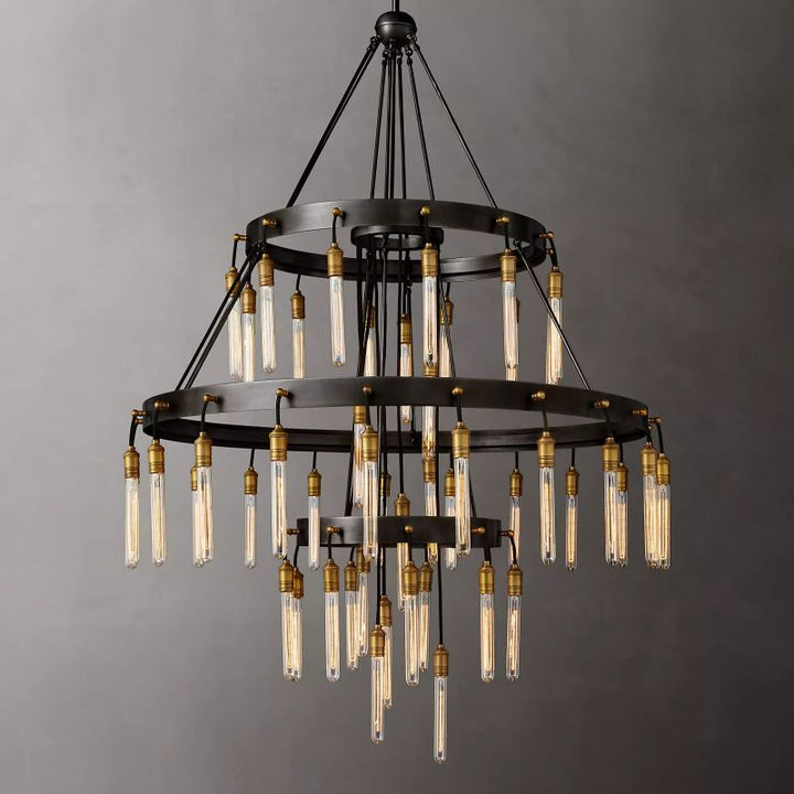 Pablo 3-Tier Round Chandelier 48"