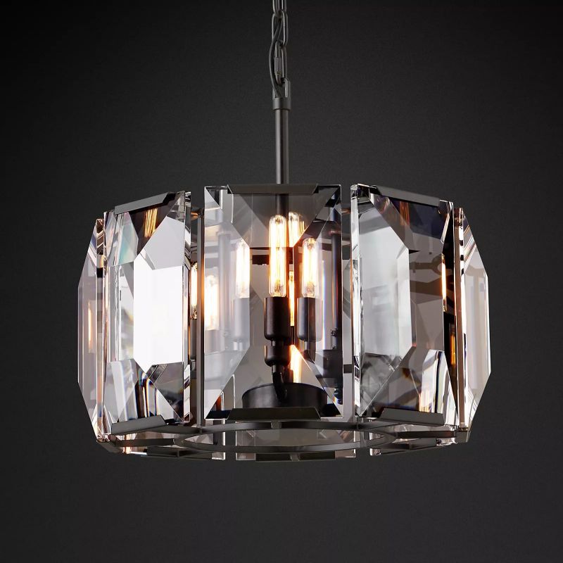 Paula Crystal Round Chandelier 19"