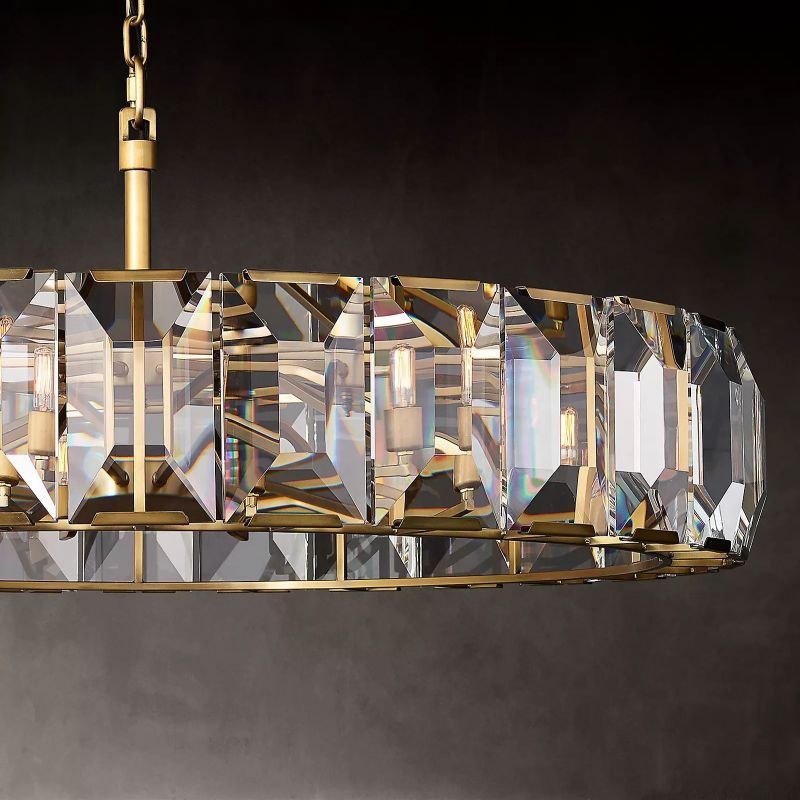 Paula Crystal Round Chandelier 43"