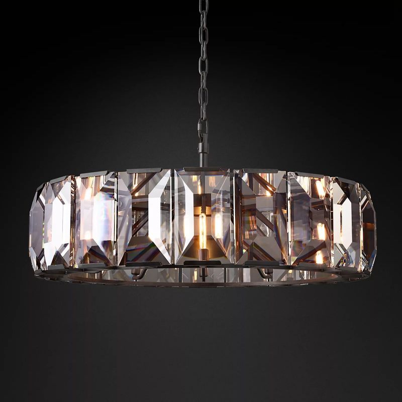 Paula Crystal Round Chandelier 43"