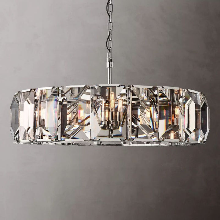 Paula Crystal Round Chandelier 43"